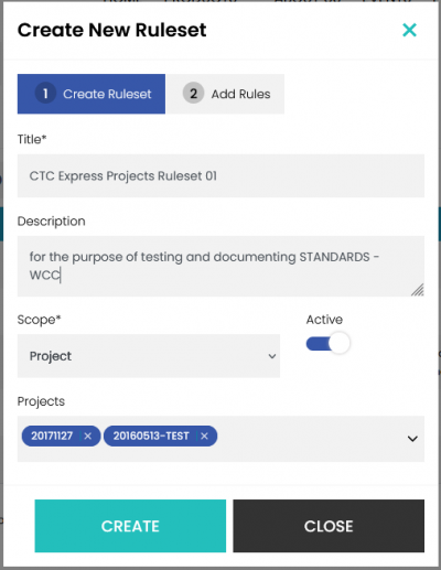 HIVE Standards Rulesets